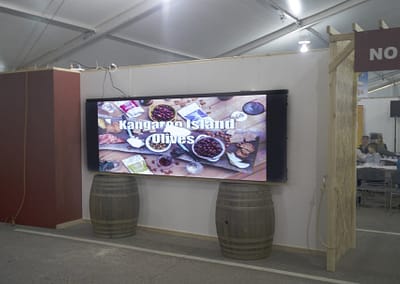 Modular Screens on Wine Barrels
